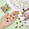 38pcs 19 styles Glass Connector Charms GLAA-DC0001-26-3