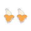 Fruit Alloy Enamel Charms PALLOY-S058-01P-18-2