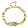 Brass Micro Pave Cubic Zirconia Bracelets BJEW-K261-06G-2