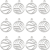 30Pcs 2 Styles 304 Stainless Steel Charms STAS-BBC0006-10-1
