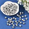 Floral Printed Porcelain Beads PORC-Q201-6mm-5-5