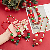 4Pcs 4 Styles ABS Plastic Pearl & Acrylic & Resin Beaded Necklaces Set NJEW-AB00010-5