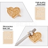 Stamping Embossing Soldering Brass with Stamp AJEW-WH0123-019-5
