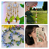 320Pcs 8 Style Transparent Acrylic Pendants TACR-TA0001-18-9