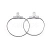 Tarnish Resistant 316 Surgical Stainless Steel Hoop Earring Findings LS-STAS-P238-09P-01-1