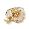 Brass Pave Natural Shell Pendants KK-F877-06G-2