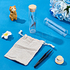2Pcs Glass Bead Storage Tubes with Bamboo Caps for Cat Fur Storage AJEW-WR0002-82-4