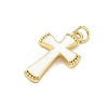 Brass Enamel Pendants KK-CBA3F25-11G-3