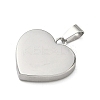 Ion Plating(IP) Fashionable 304 Stainless Steel Stamping Blank Tag Pendants STAS-J002B-01-M-3