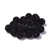 Flocky Acrylic Beads OACR-L011-D-07-1