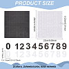 4 Sheets 2 Colors PVC Self Adhesive Digital Label Stickers DIY-FG0005-31-2