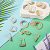 16Pcs 8 Style Wooden Pendants FIND-TA0005-92-5