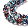 Baking Paint Glass Beads Strands DGLA-Q023-6mm-DB69-2