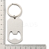 Father's Day Gift 201 Stainless Steel Oval with Word Bottle Opener Keychains LS-KEYC-E040-02P-02-3