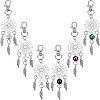12Pcs 6 Colors Zinc Alloy Big Pendants FIND-NB0002-37-1