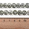 Crackle Transparent Glass Beads Strands GLAA-N063-10mm-03-2