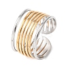 304 Stainless Steel Cuff Open Rings RJEW-H266-04B-GP-4