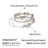 304 Stainless Steel Sliding Bead Finger Rings LS-OK3512-3-2