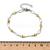 304 Stainless Steel Link Bracelets BJEW-A044-03C-GP-5