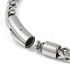 Non-Tarnish 304 Stainless Steel Wheat Chain Bracelets STAS-L692-001P-3