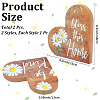Wooden Heart Shaped Blessed Sign Ornaments AJEW-WH20019-83B-2