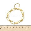 304 Stainless Steel Oval Link Chain Bracelets for Women BJEW-P348-01C-G-5