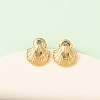 3 Pairs Ocean Series 304 Stainless Steel Starfish & Shell Shape Stud Earrings EJEW-K268-92G-2