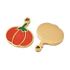 Vegetables 304 Stainless Steel Enamel Charms STAS-C137-02A-G-2