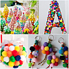 400Pcs 4 Colors Polyester Pom Pom Balls DIY-SC0031-37C-7
