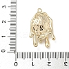 Brass Enamel Pendants KK-M308-04G-04-3