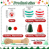 DIY Christmas Snowman Wood Pendant Decoration Making Kit DIY-GA0006-47-2