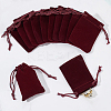 60Pcs Rectangle Velvet Drawstring Pouches TP-NB0001-66B-4