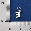 925 Sterling Silver Letter Charms STER-C012-01S-E-3