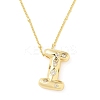 Brass Micro Pave Clear Cubic Zirconia Pendant Necklaces NJEW-Z038-01G-I-2