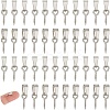 80Pcs 304 Stainless Steel Screw Eye Pin Peg Bails STAS-UN0060-41-1