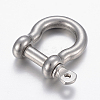 Tarnish Resistant 304 Stainless Steel D-Ring Anchor Shackle Clasps LS-STAS-P198-11A-1