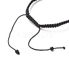 Acrylic Braided Bead Bracelet BJEW-JB08552-01-5