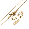 Ion Plating(IP) 304 Stainless Steel Boston Link Chain Necklace for Women X-NJEW-G097-03G-2