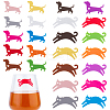 4Sets 4 Style Silicone Wine Glass Markers DIY-GF0005-75-1