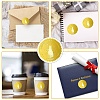 34 Sheets Self Adhesive Gold Foil Embossed Stickers DIY-WH0509-081-4
