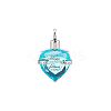 Faceted Glass Urn Pendant GLAA-WH0031-10H-1