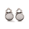 Non-Tarnish 316 Stainless Steel Clip-on Earring Findings STAS-I187-02B-P-2