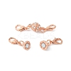 1Pc Alloy Crystal Rhinestone Magnetic Clasps ALRI-YW0001-11RG-1