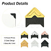 12Pcs 6 Styles Retro Hot Stamping Paper Photo Corner Self-Adhesive Stickers AJEW-CJ0001-53-3