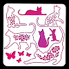 PET Hollow Out Drawing Painting Stencils DIY-WH0405-0093-2