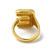 Letter Brass Micro Pave Clear Cubic Zirconia Open Cuff Ring for Women RJEW-N046-03E-G-3