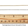 4Pcs 2 Colors 304 Stainless Steel Cable Chain Necklace Making STAS-FS0001-80-5