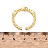 Brass Micro Pave Cubic Zirconia Cuff Rings RJEW-M066-01G-5