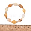 Horse Eye Natural Larvikite/Hematoid Quartz/Green Aventurine & Electroplate Non-magnetic Synthetic Hematite Beads Stretch Bracelets for Women BJEW-JB14076-5