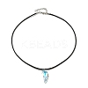 Waxed Cord Necklaces NJEW-P310-06P-3